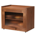Brown 2 Tier Wooden Bread Box A619563
