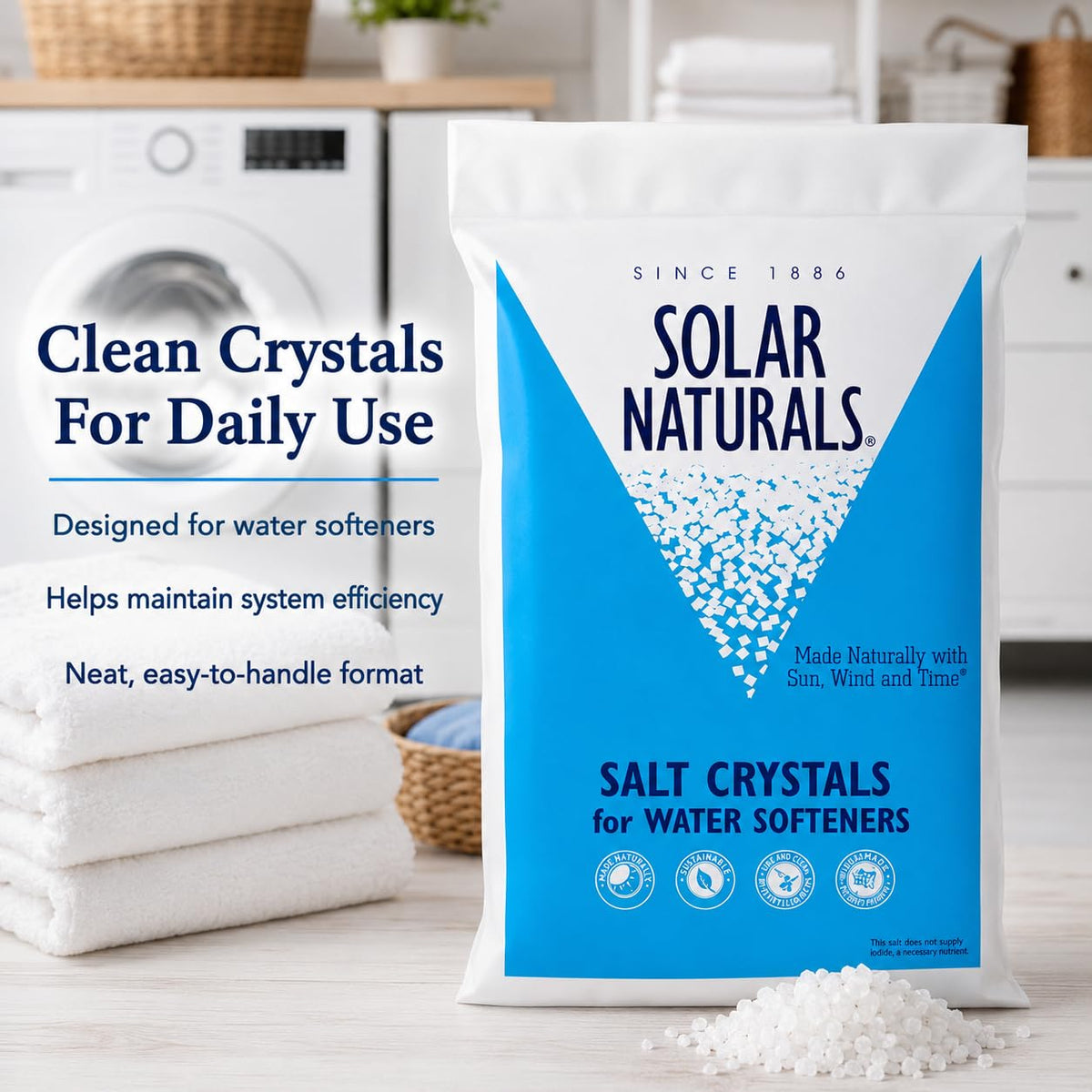 Natural Salt Crystals 40lb 4-Pack Q7534