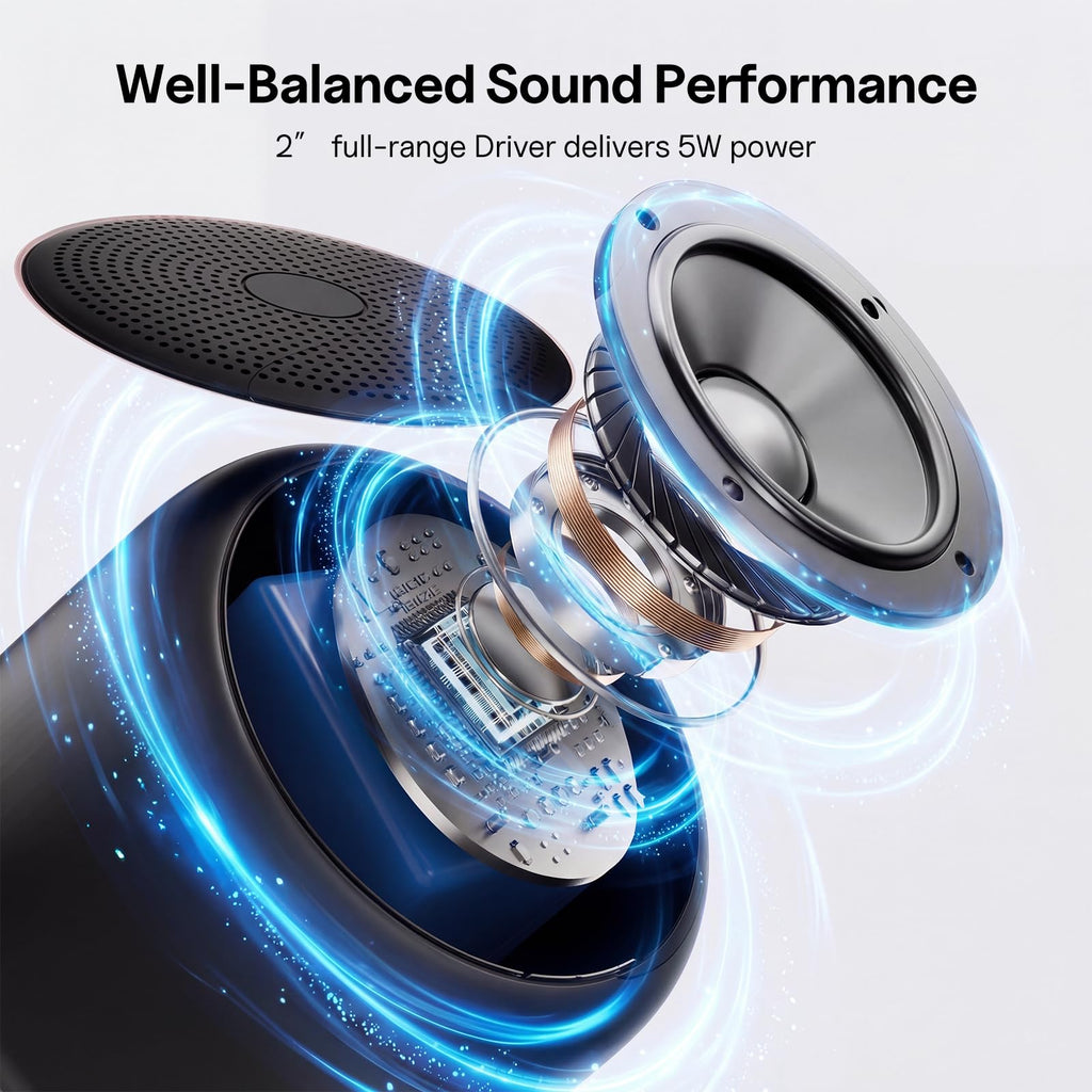 Portable Bluetooth Speakers with Strap Black A54098