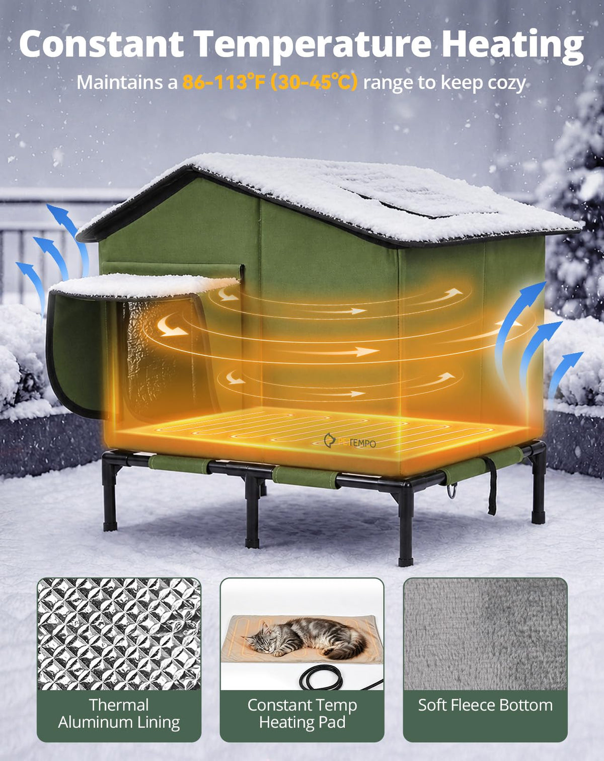 Heated Cat House M5283