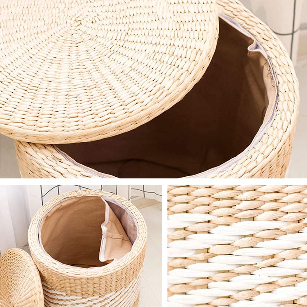 Square Woven Footstool Q9735