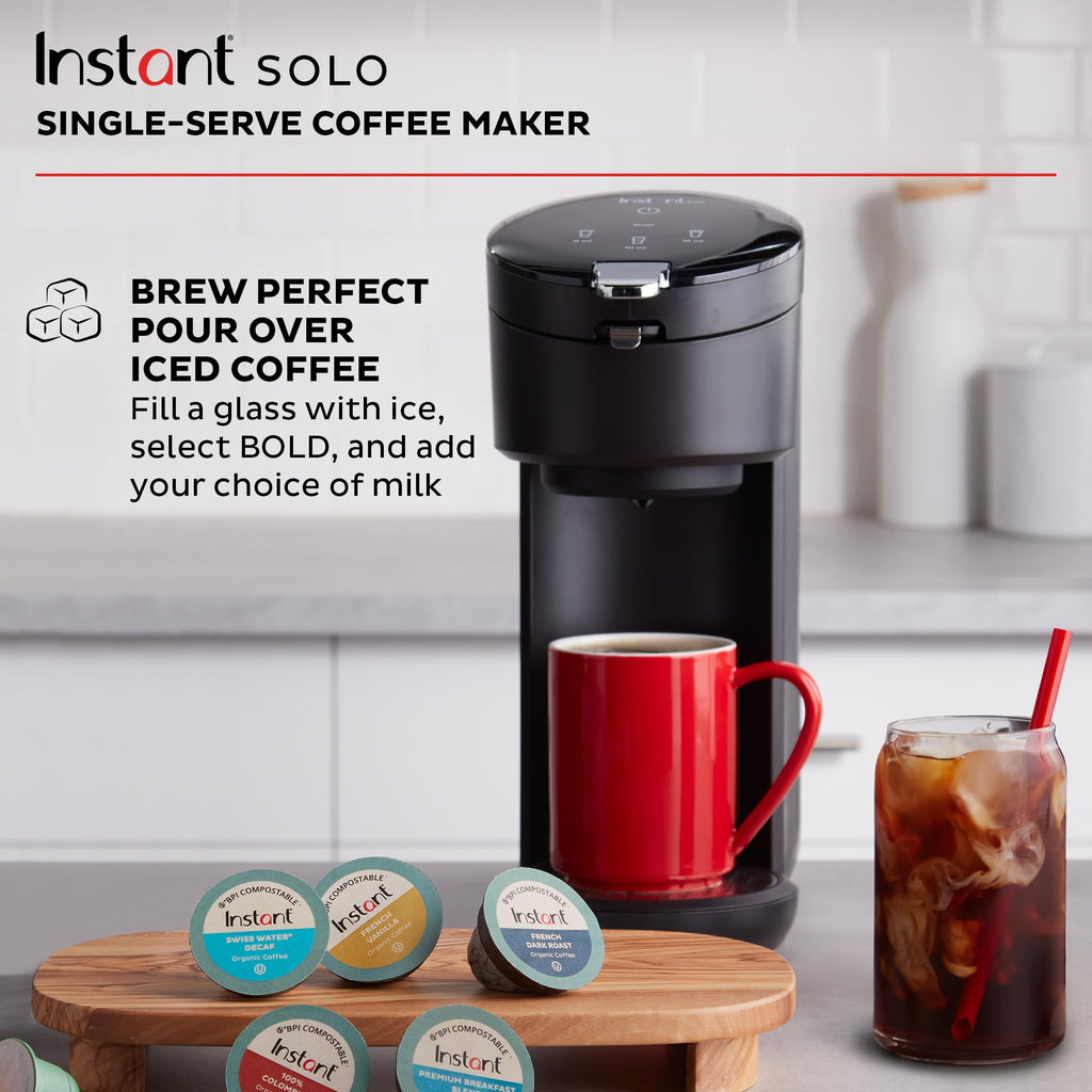 Single Serve K-Cup Pod Compatible Coffee Maker with 40oz Water Reservoir, Black H951938