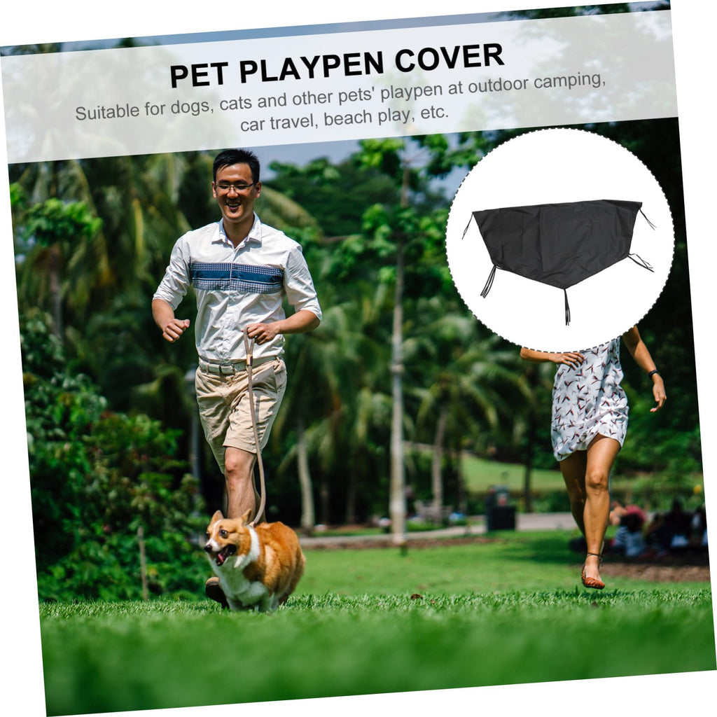 Waterproof Dog Playpen Roof Cover with Sun Shade 210D Oxford Cloth A8650