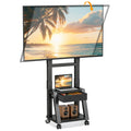 Heavy Duty TV Cart on Wheels with Drawer M7994