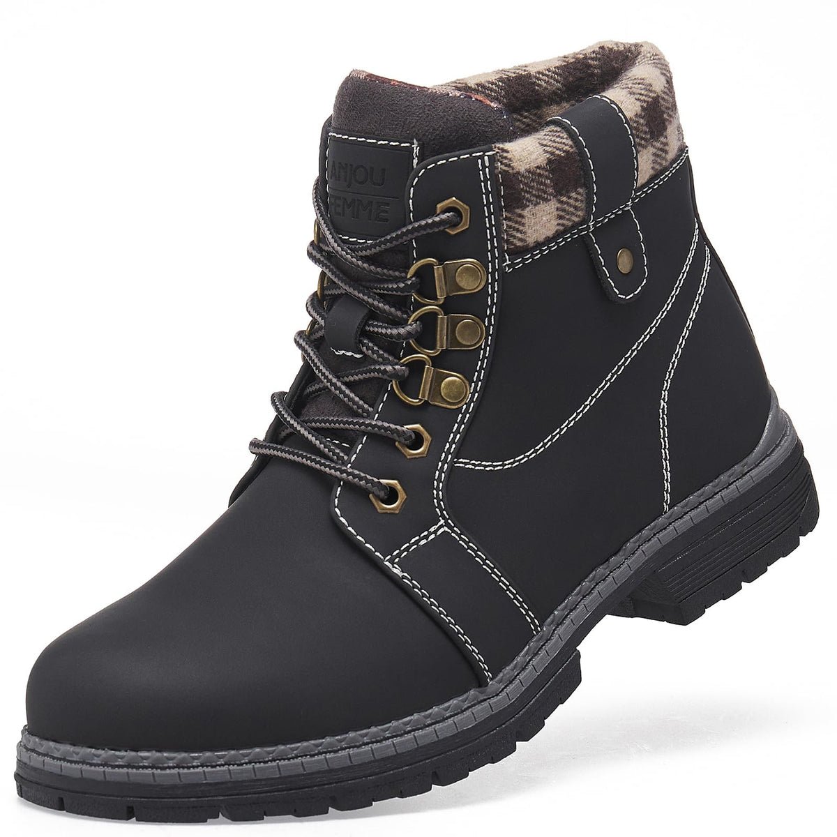 Waterproof Lightweight Fur Lined Hiking Boots A3302