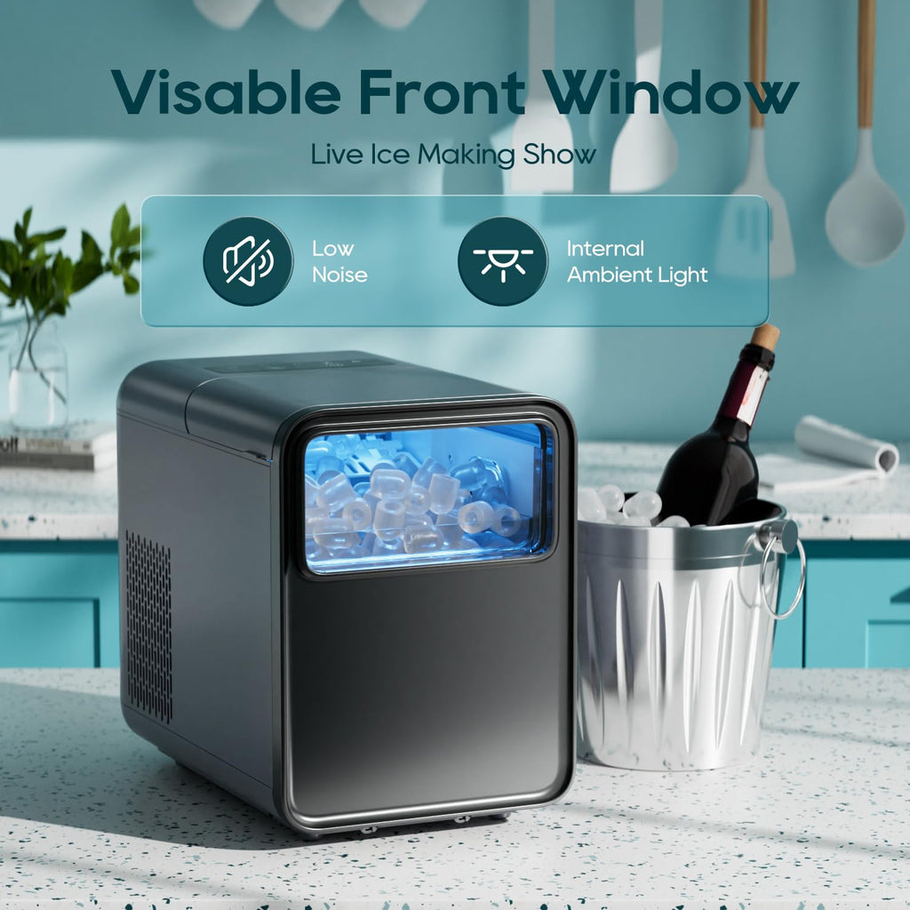 Countertop Ice Maker 9 Ice Cubes 26.5LBS/24H V56697