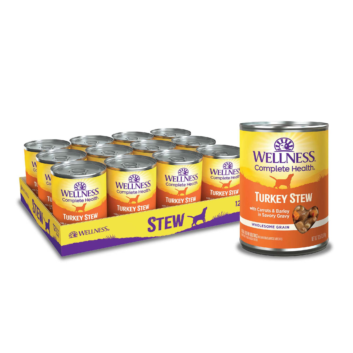 Grain Free Turkey Recipe Canned Wet Dog Food, 12.5 oz, Pack of 12 Cans T80486
