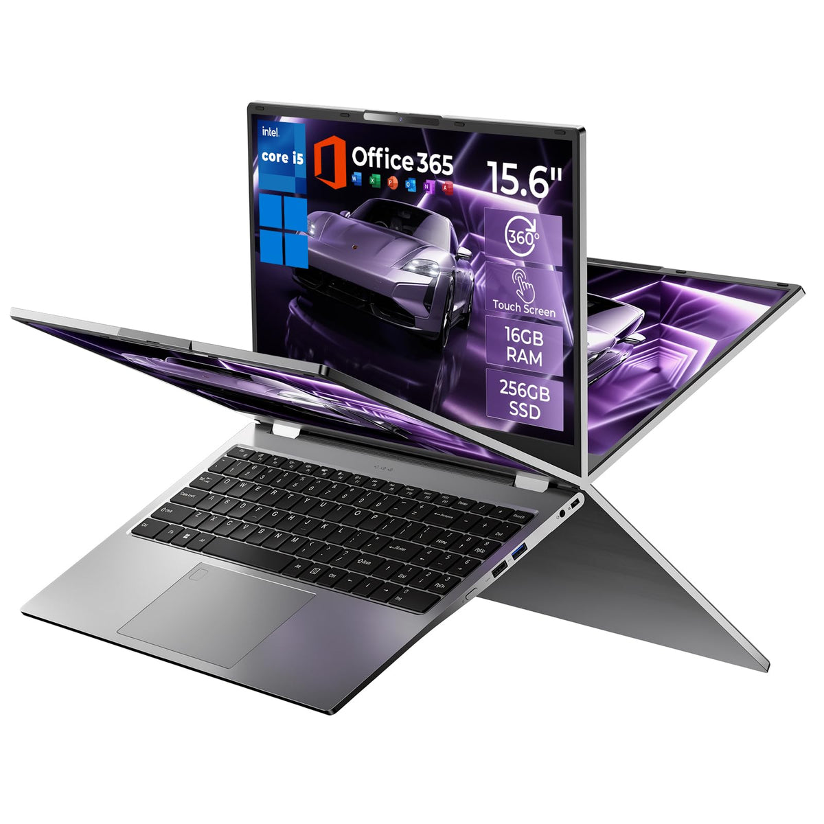 15.6" 2-in-1 Touchscreen Laptop Computer, 16GB RAM 256GB SSD J250