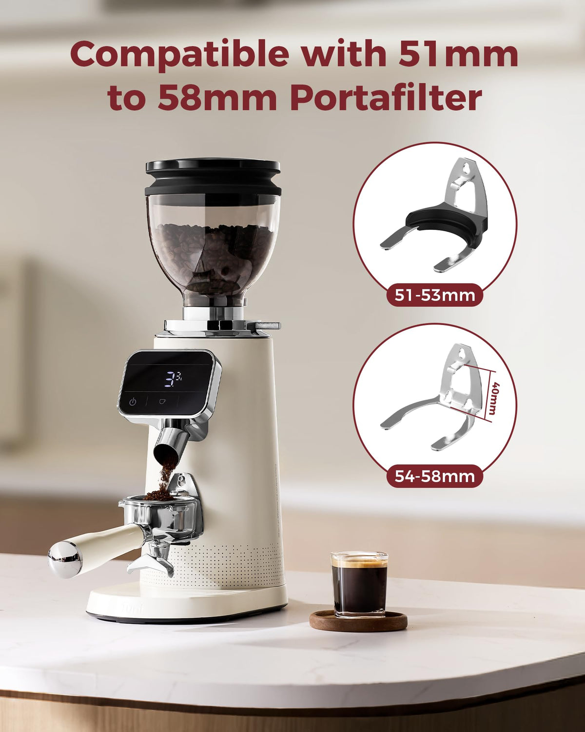 64mm Flat Burr Coffee Grinder M503