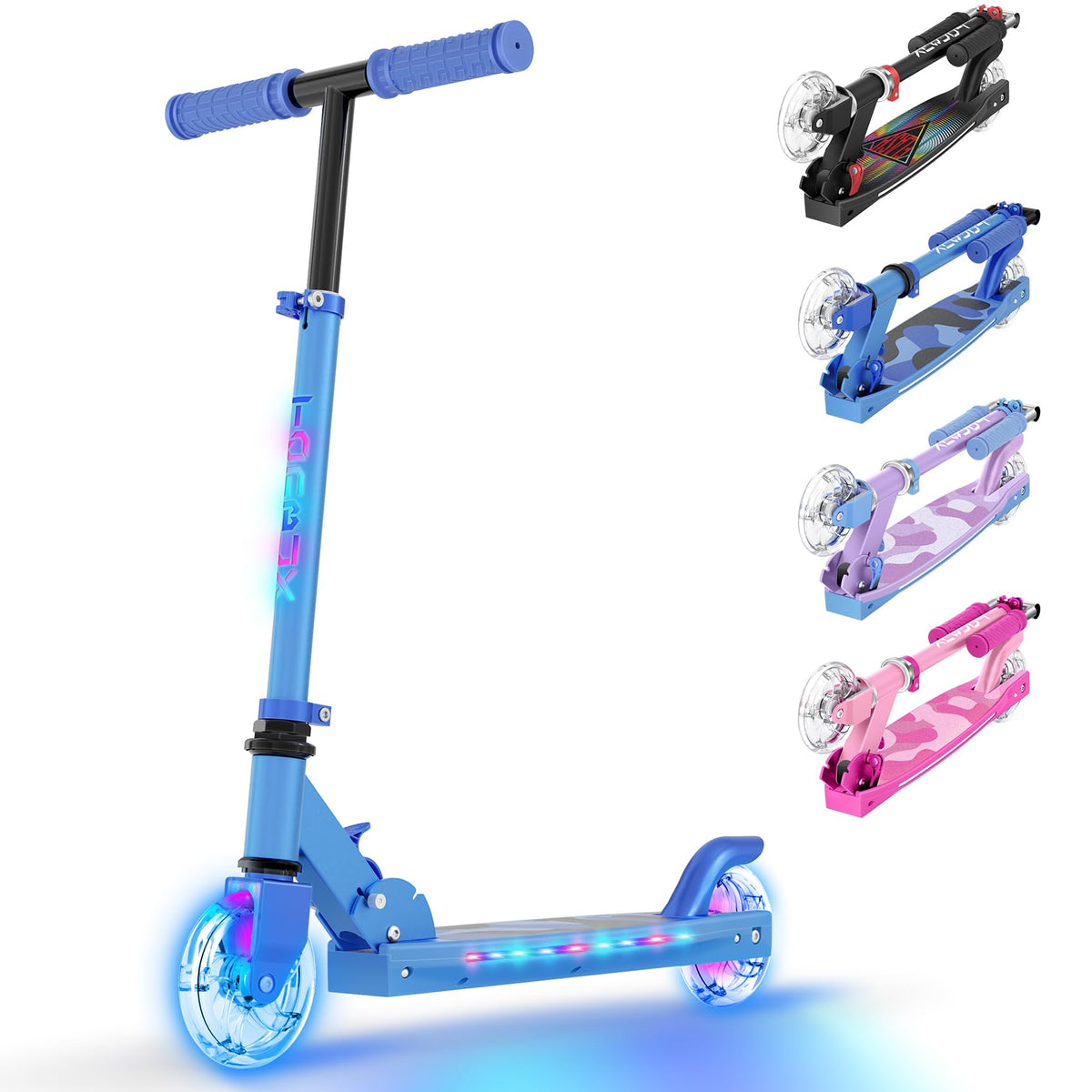 2 Wheel Adjustable Height Foldable Lightweight Kick Scooter M453