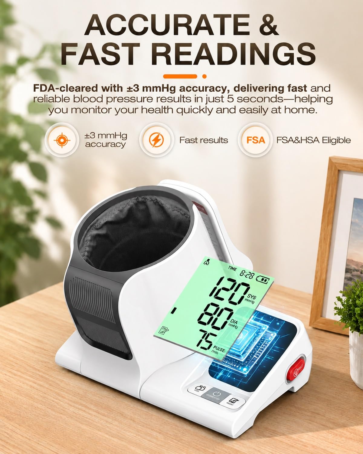 Upper Arm Blood Pressure Monitor Large Z2670