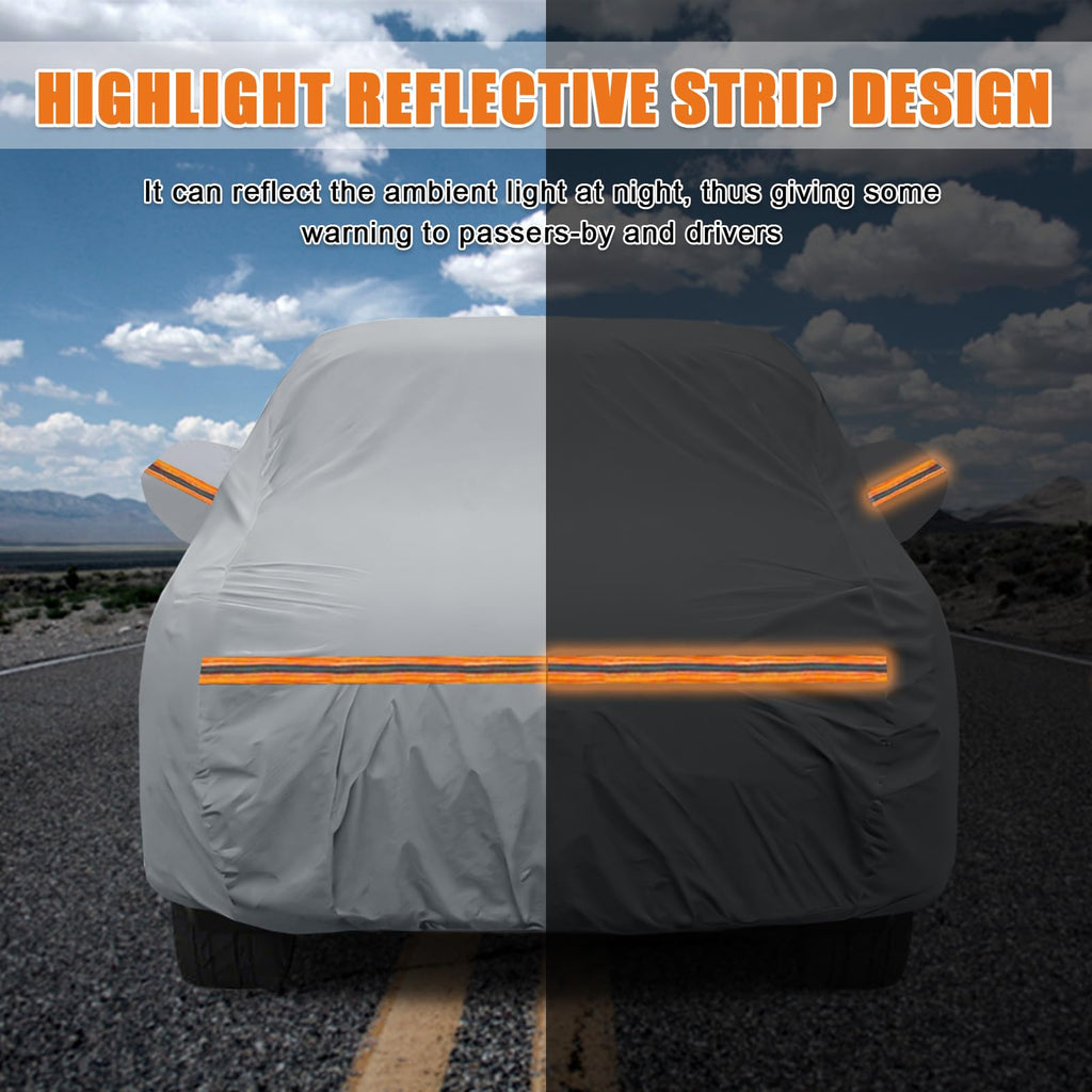 Waterproof Truck Cover for CrewCab 5.5/5.7/5.8 ft with Camper Shell Topper O474272