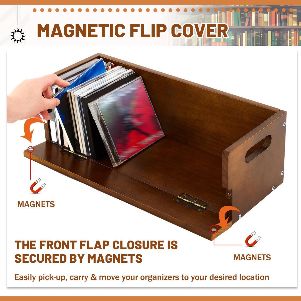2 Set Wooden CD Storage Box T682