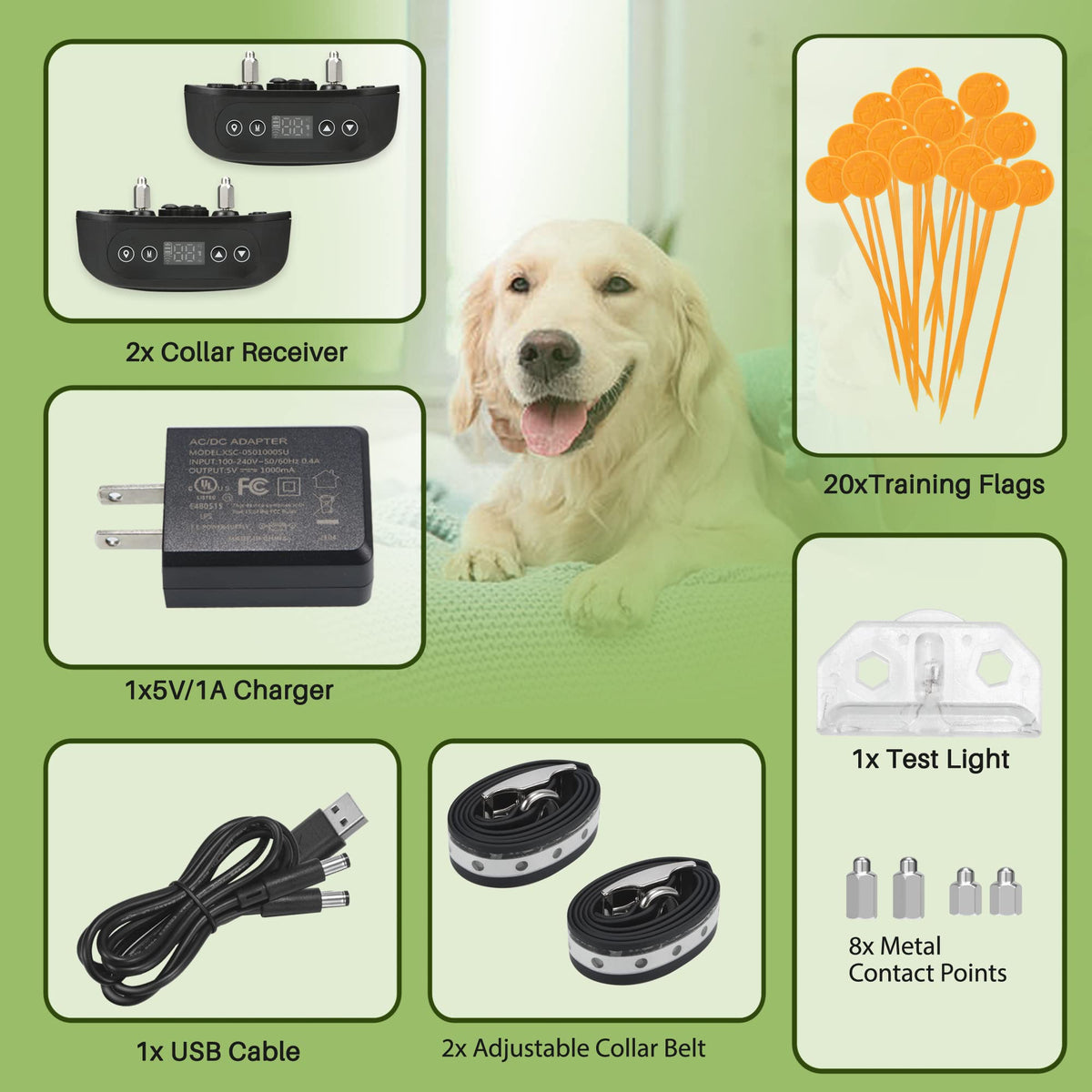 GPS Wireless Dog Fence System for 2 Dog N335