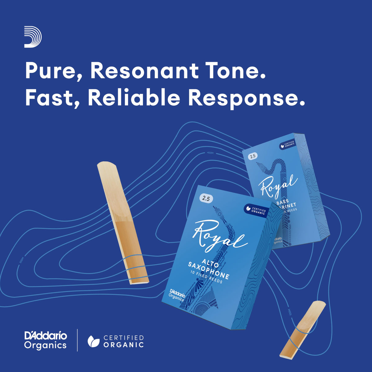 Tenor Saxophone Reeds Strength 2.5, 3-Pack M24326