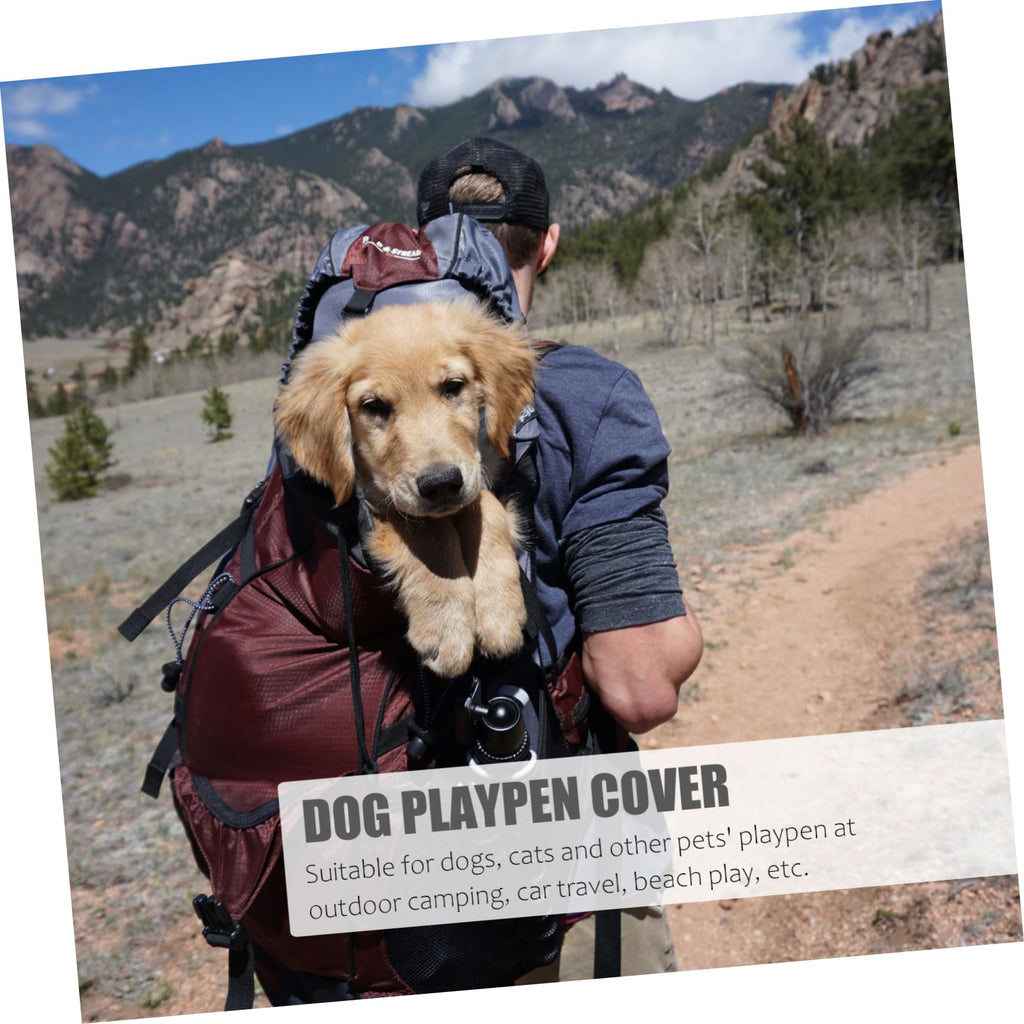 Waterproof Dog Playpen Roof Cover with Sun Shade 210D Oxford Cloth A8650