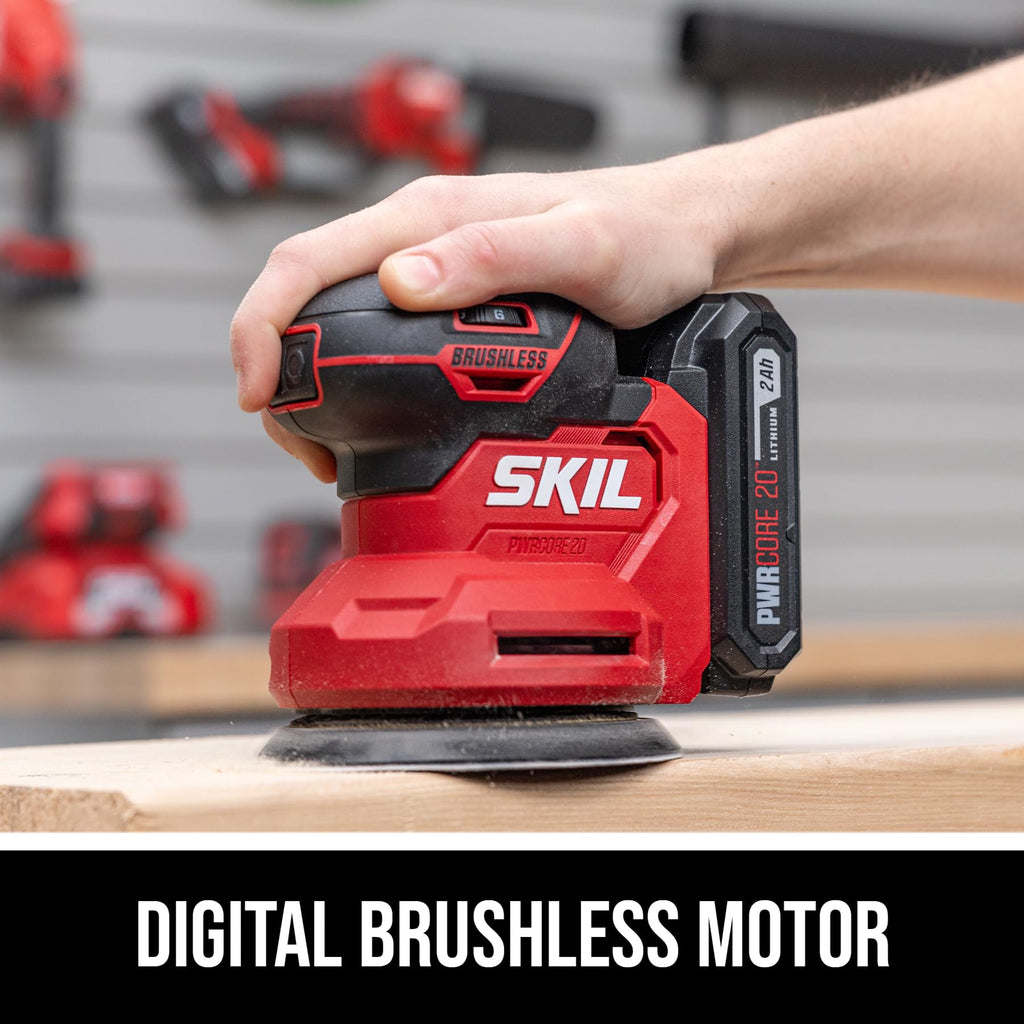 20V Brushless Random Orbital Sander Kit with 2.0Ah Battery and Charger L960