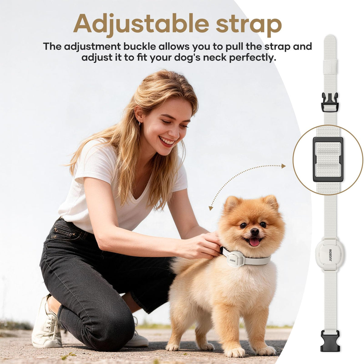 White 4200FT Range Dog Shock Collar N7733