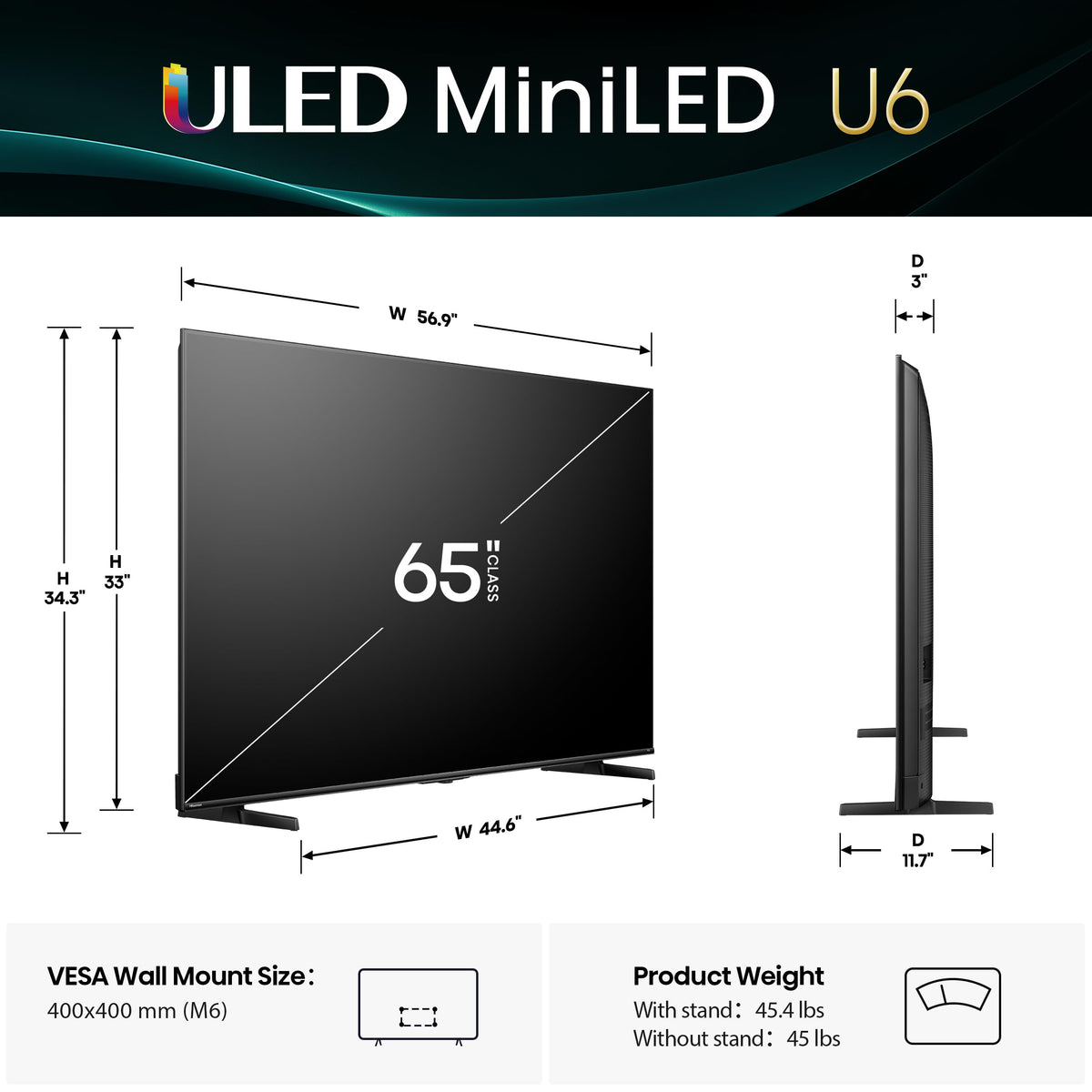 65" Mini-LED 4K UHD Smart TV P7669