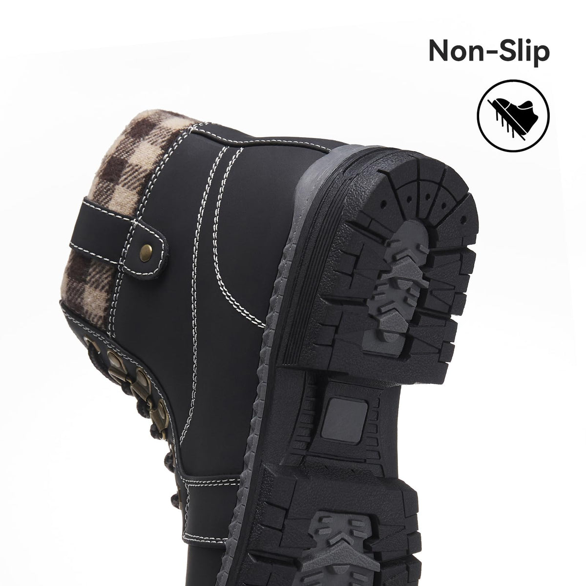 Waterproof Lightweight Fur Lined Hiking Boots A3302
