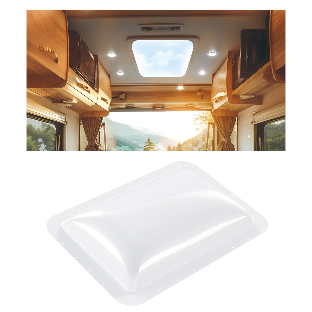 17-7/8" x 25-3/4" RV Skylight Replacement Cover D17915