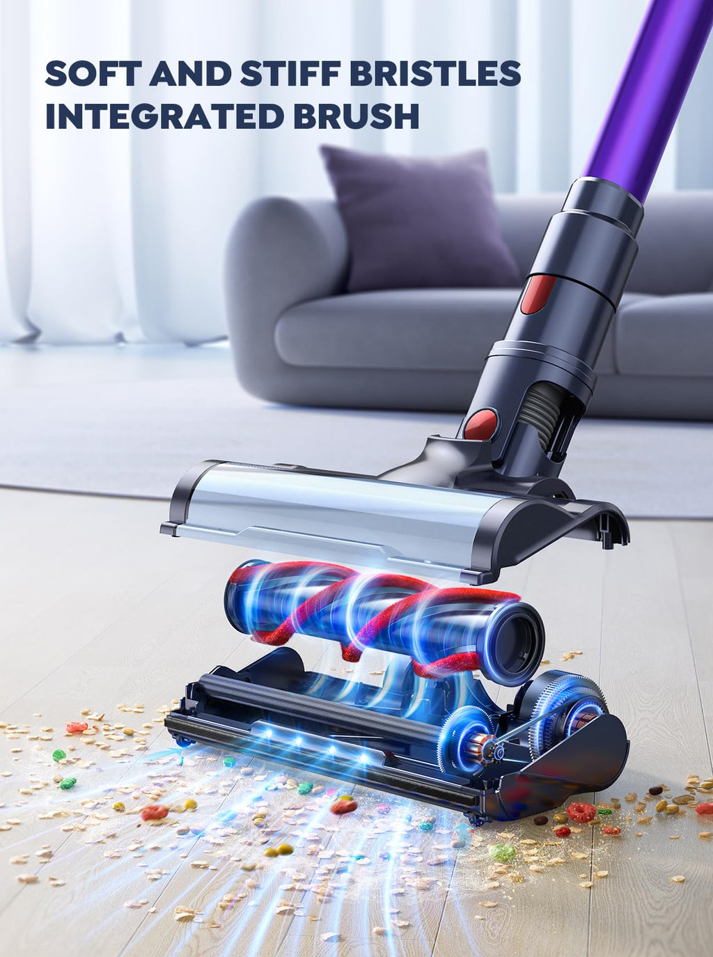 Cordless Stick Vacuum with 2 Batteries 45KPA 550W Q1239