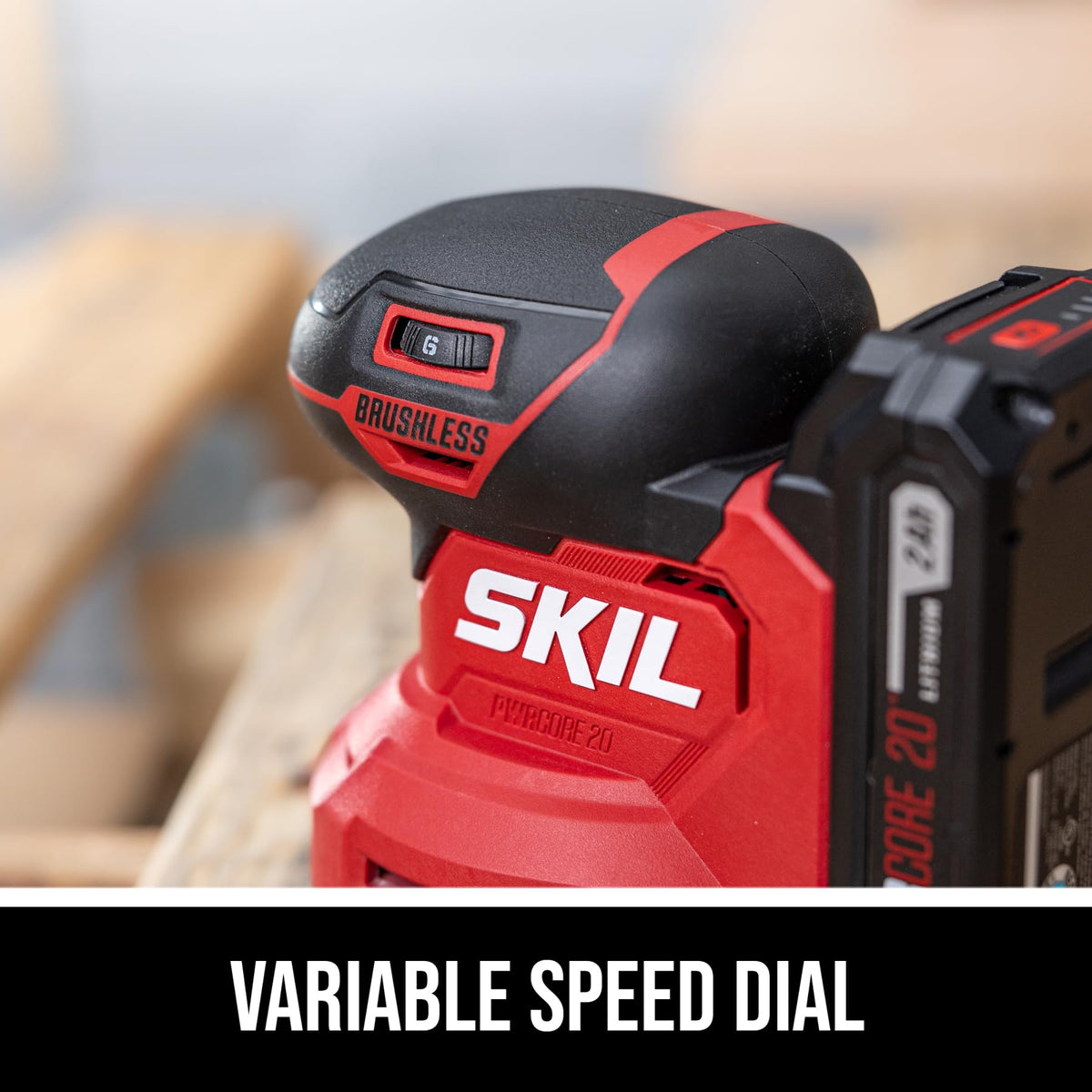20V Brushless Random Orbital Sander Kit with 2.0Ah Battery and Charger L960