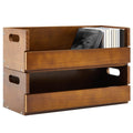 2 Set Wooden CD Storage Box T682