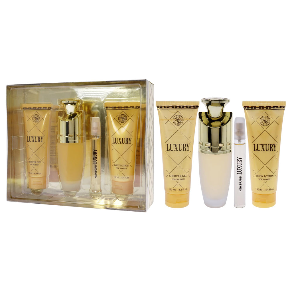 4 Pc Gift Set 3.3oz EDP Spray 4.4oz Shower Gel 4.4oz Body Lotion 0.5oz EDP Spray Z26568