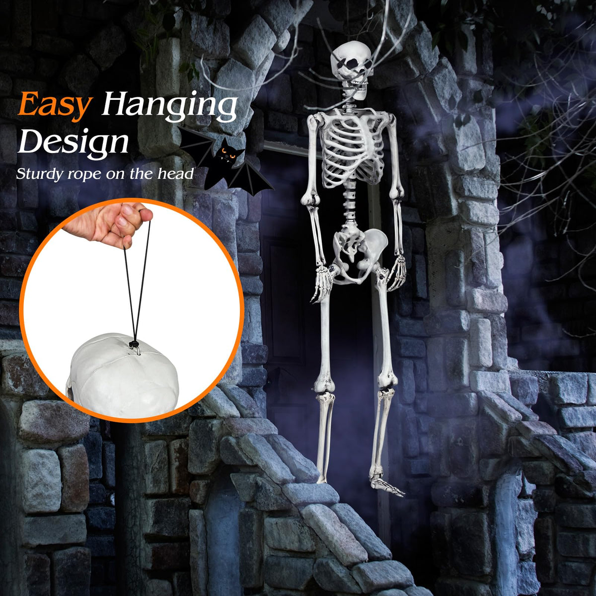 5.4 FT Posable Skeleton Decoration O7931