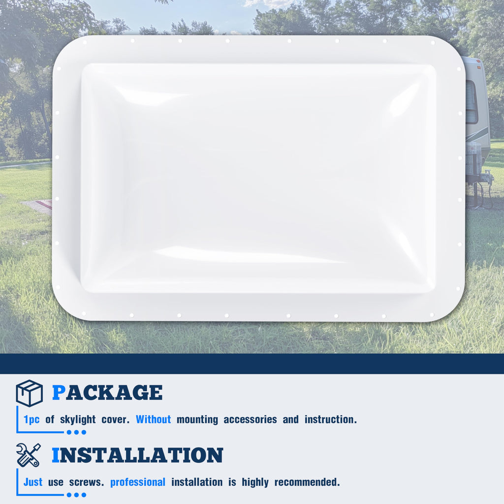 17-7/8" x 25-3/4" RV Skylight Replacement Cover D17915