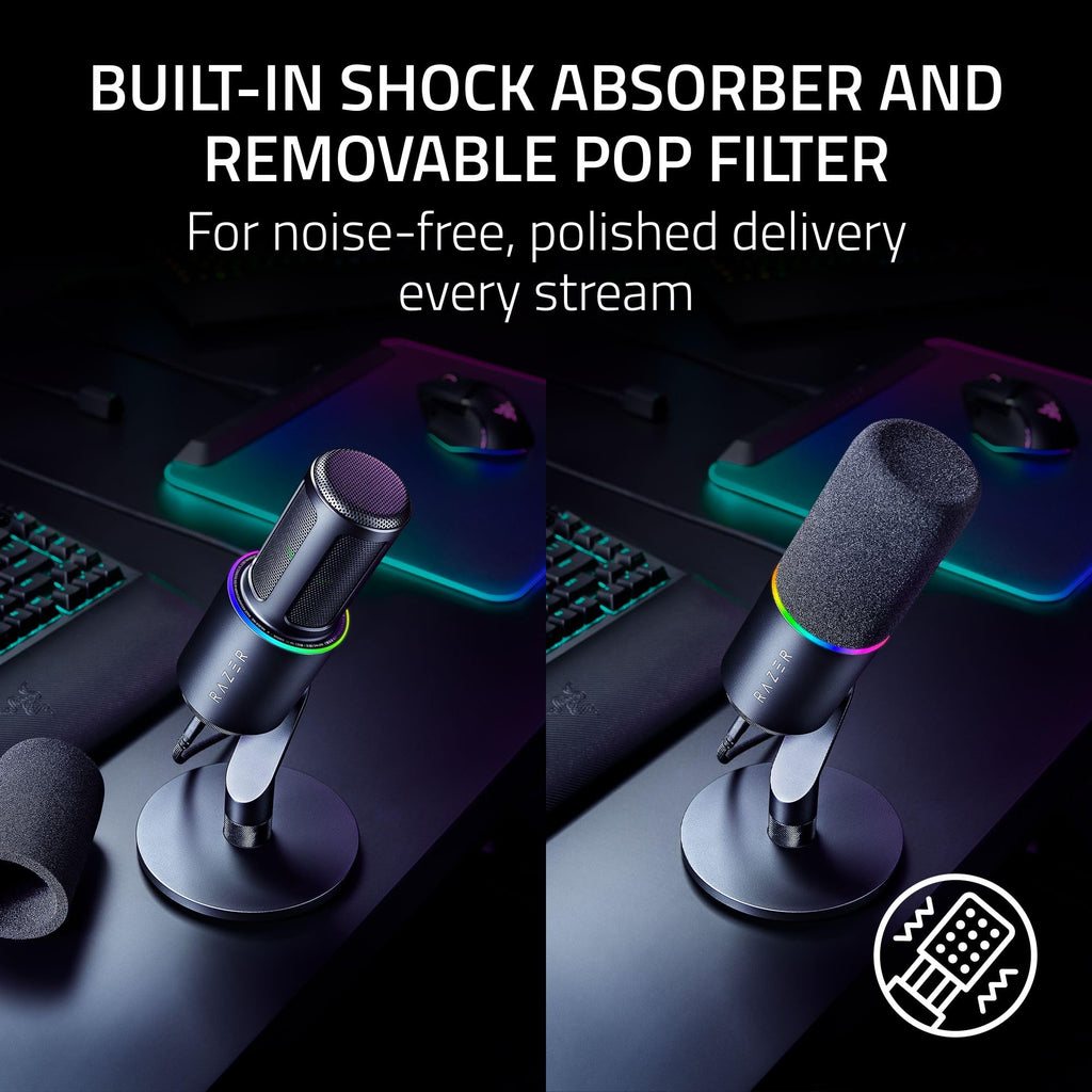 Black Dynamic USB Type C & XLR Microphone R26375
