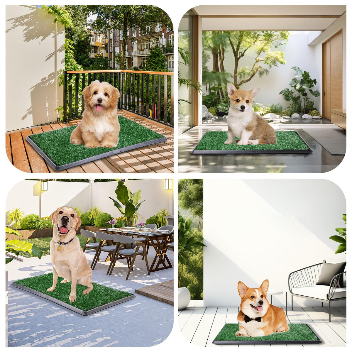 Dog Grass Pad with Tray 16x20in E656822