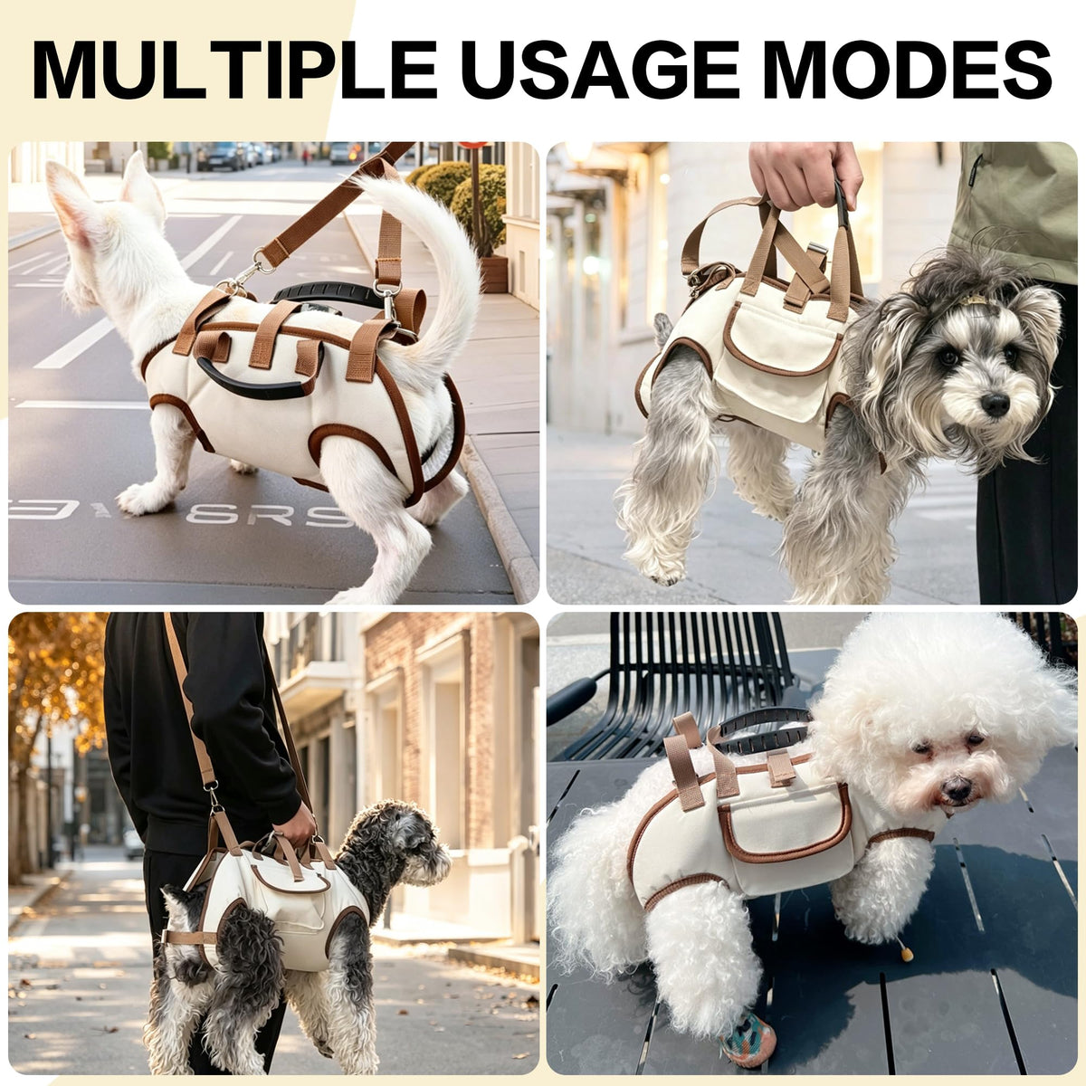 Hands Free Dog Backpack Carrier for Small Dogs, Breathable Pet Carrier with Adjustable Straps Z835