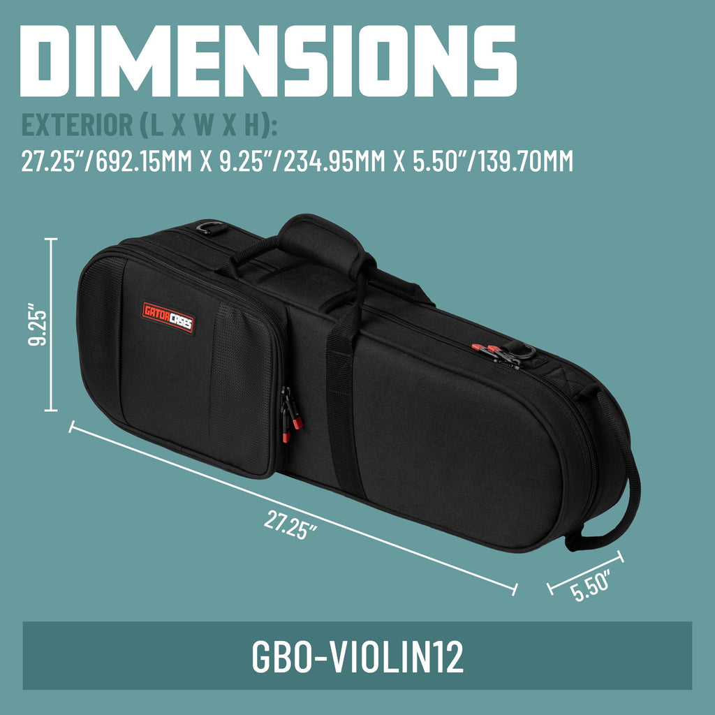 Lightweight 1/2-size Violin Case with Shoulder Strap Q636