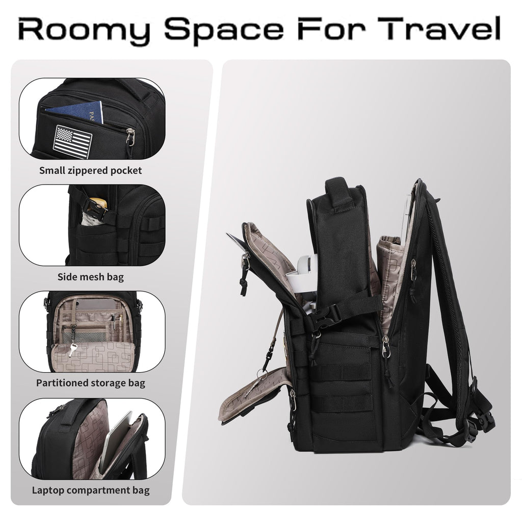 Black Small Tactical Backpack F9016