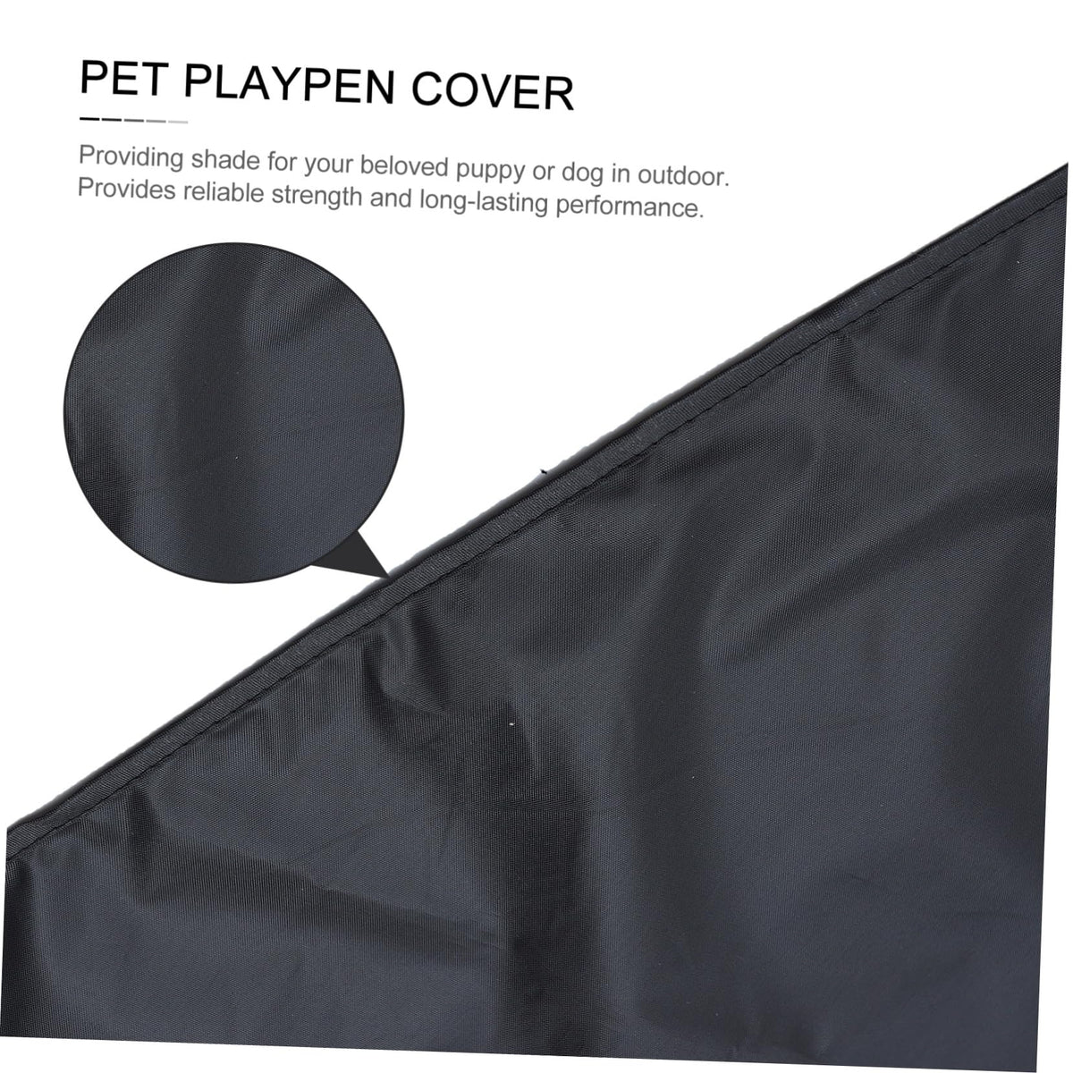 Waterproof Dog Playpen Roof Cover with Sun Shade 210D Oxford Cloth A8650