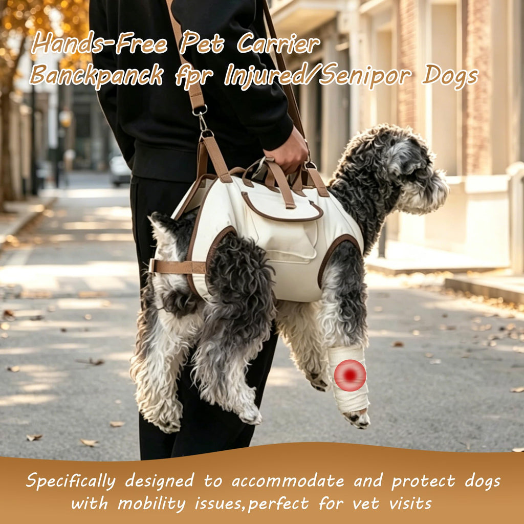 Hands Free Dog Backpack Carrier for Small Dogs, Breathable Pet Carrier with Adjustable Straps Z835