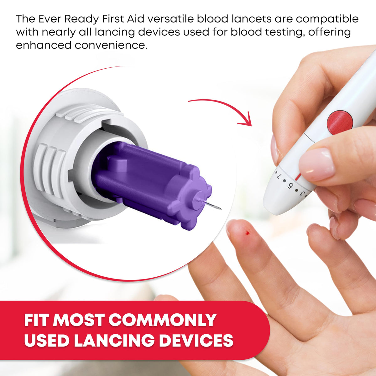 Sterile Twist-Cap Lancets 30G Purple 500 Count O58301