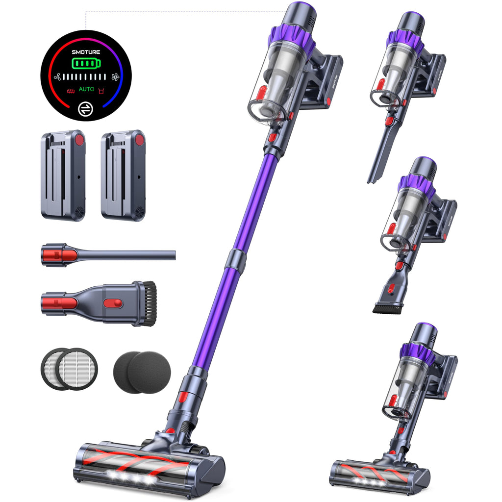 Cordless Stick Vacuum with 2 Batteries 45KPA 550W Q1239