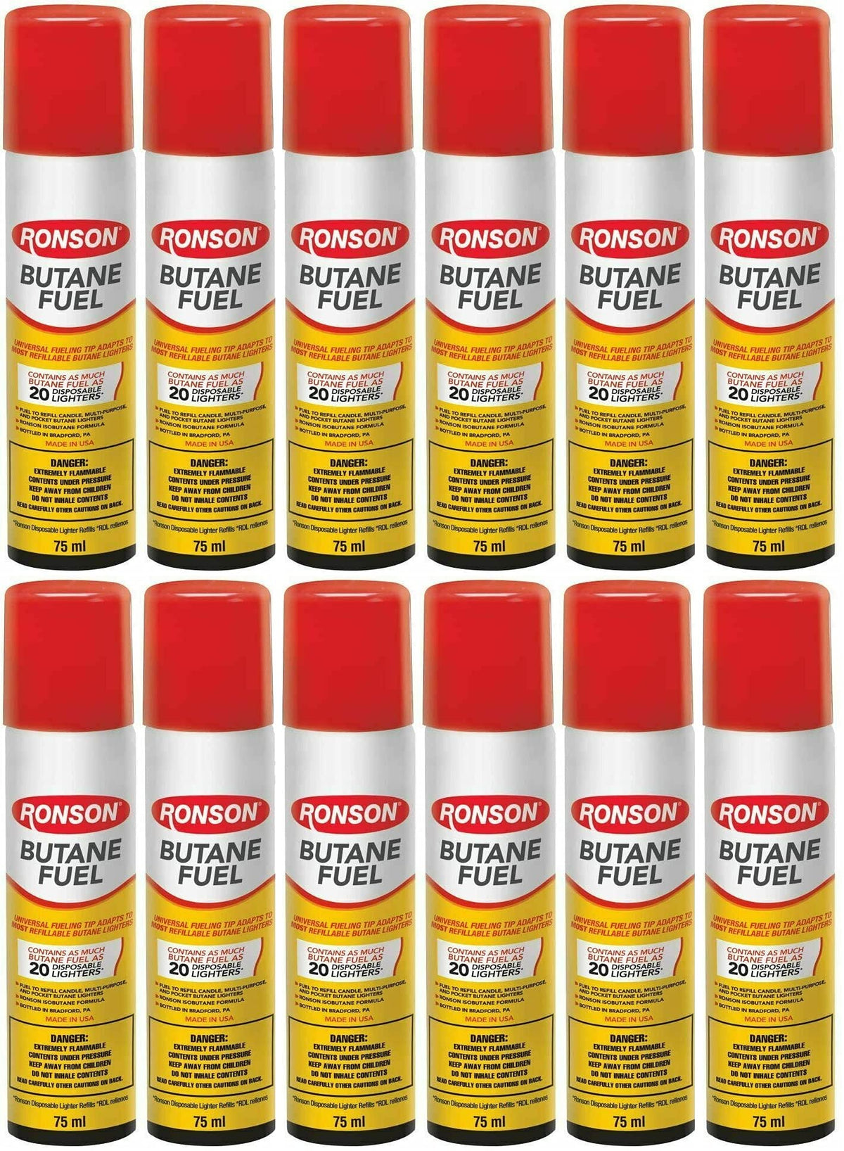 Multi-Fill Butane Fuel 75ml Pack of 12 O1657