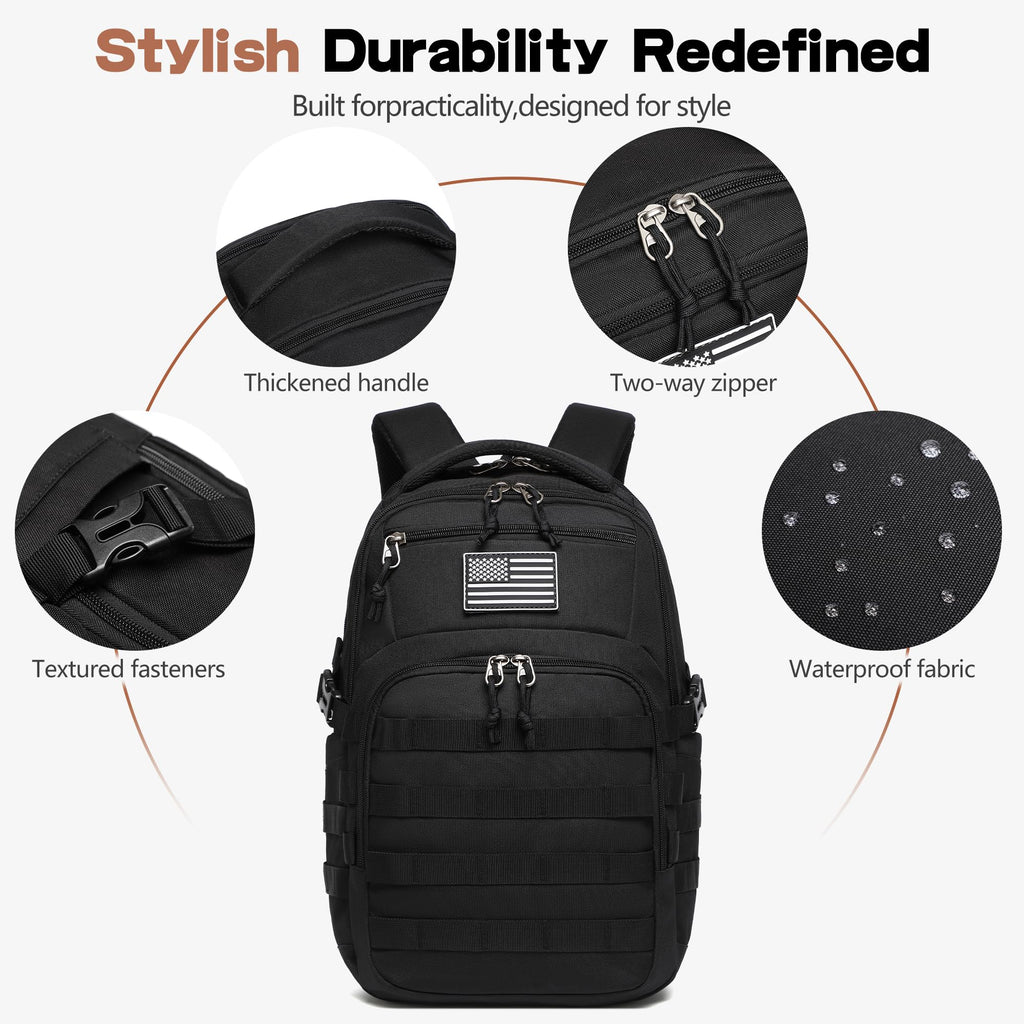 Black Small Tactical Backpack F9016