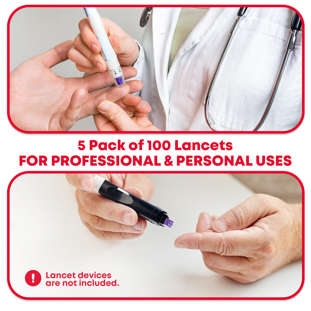 Sterile Twist-Cap Lancets 30G Purple 500 Count O58301