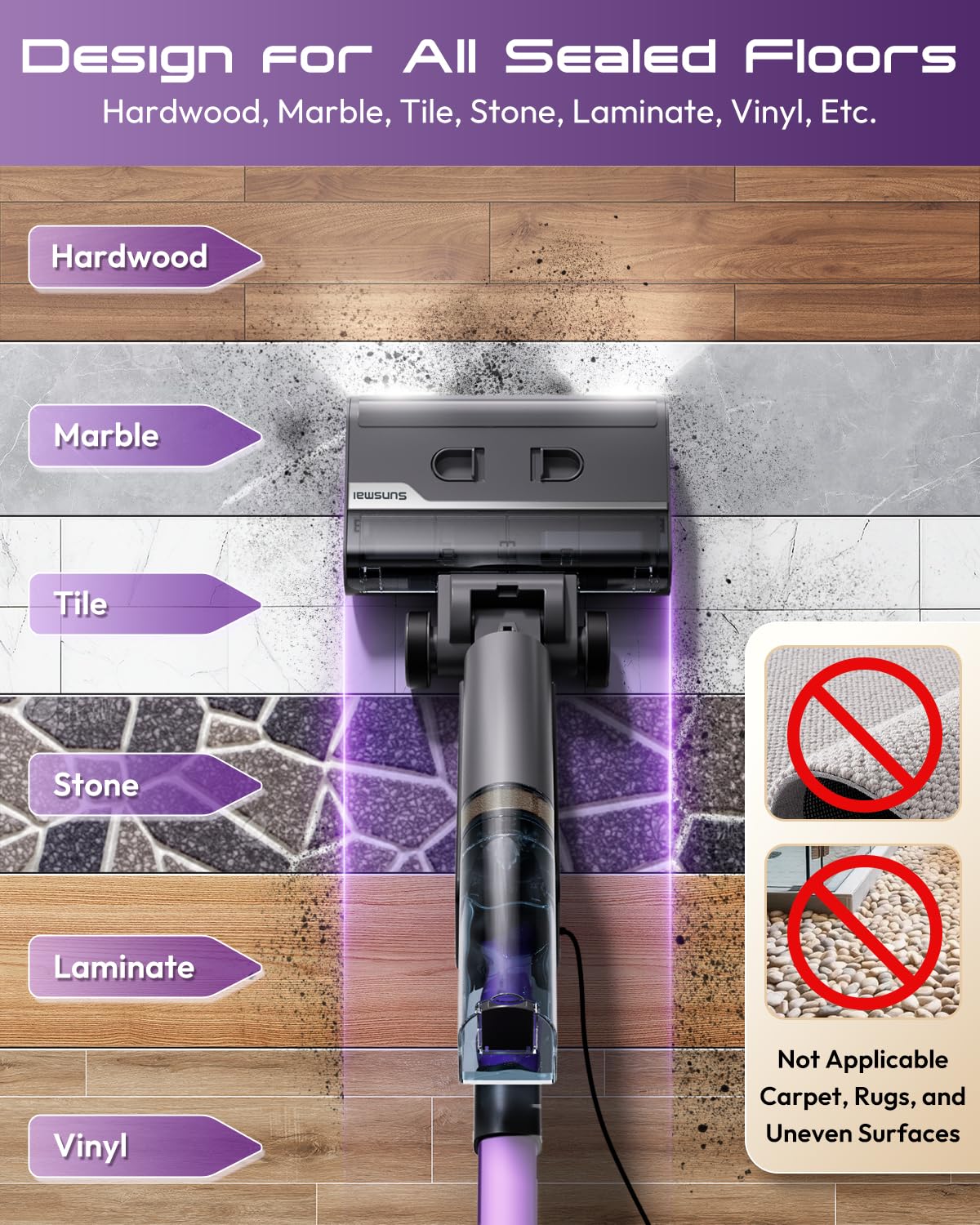 Lightweight 4-in-1 Steam Mop F254