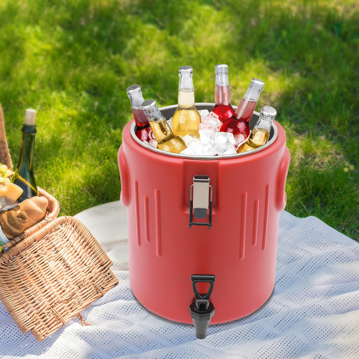 Insulated Beverage Dispenser with 304 Steel Interior L245