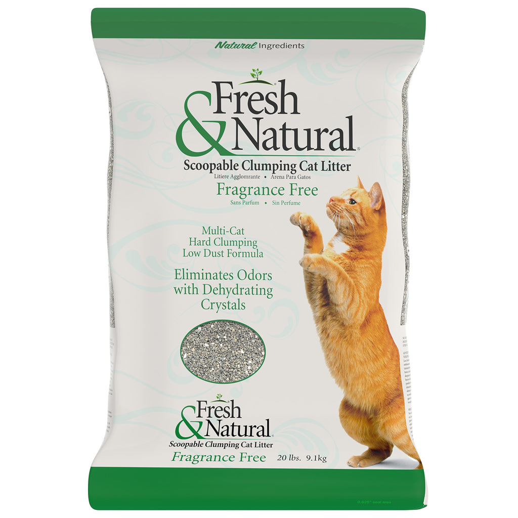 Scoopable Clay Cat Litter, 20-Pound, Fragrance Free B260722