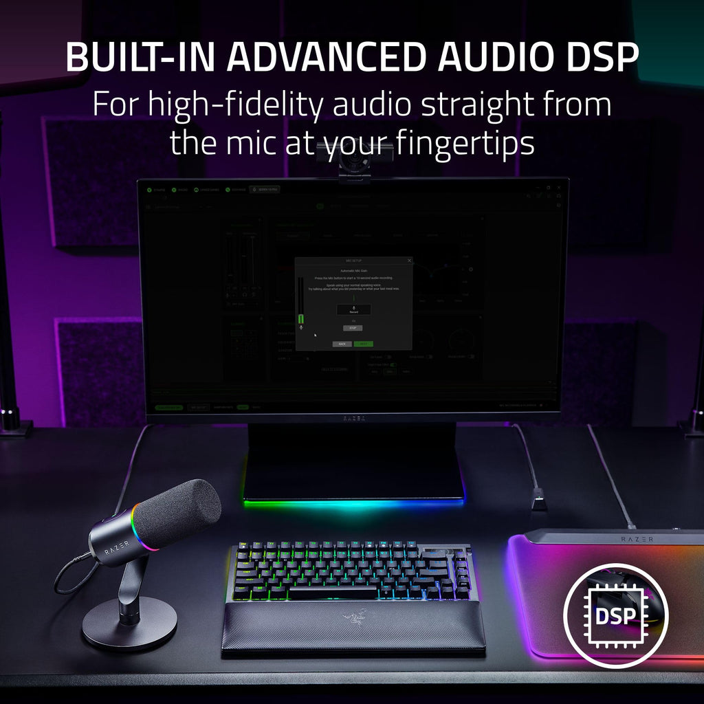 Black Dynamic USB Type C & XLR Microphone R26375
