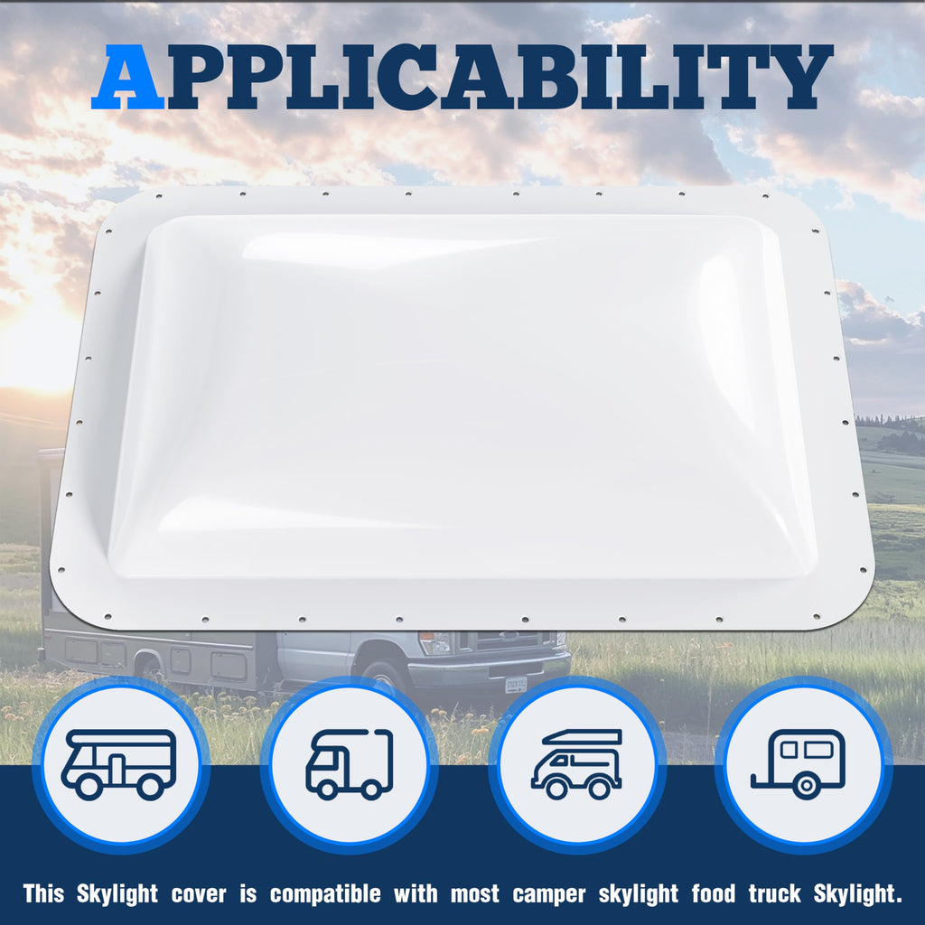 17-7/8" x 25-3/4" RV Skylight Replacement Cover D17915
