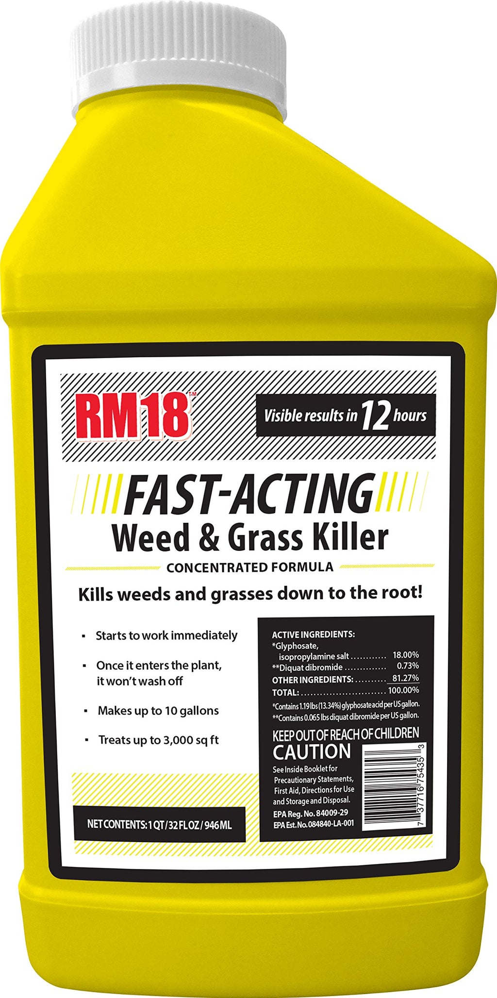 Fast-Acting Weed & Grass Killer Herbicide 32-ounce A4673