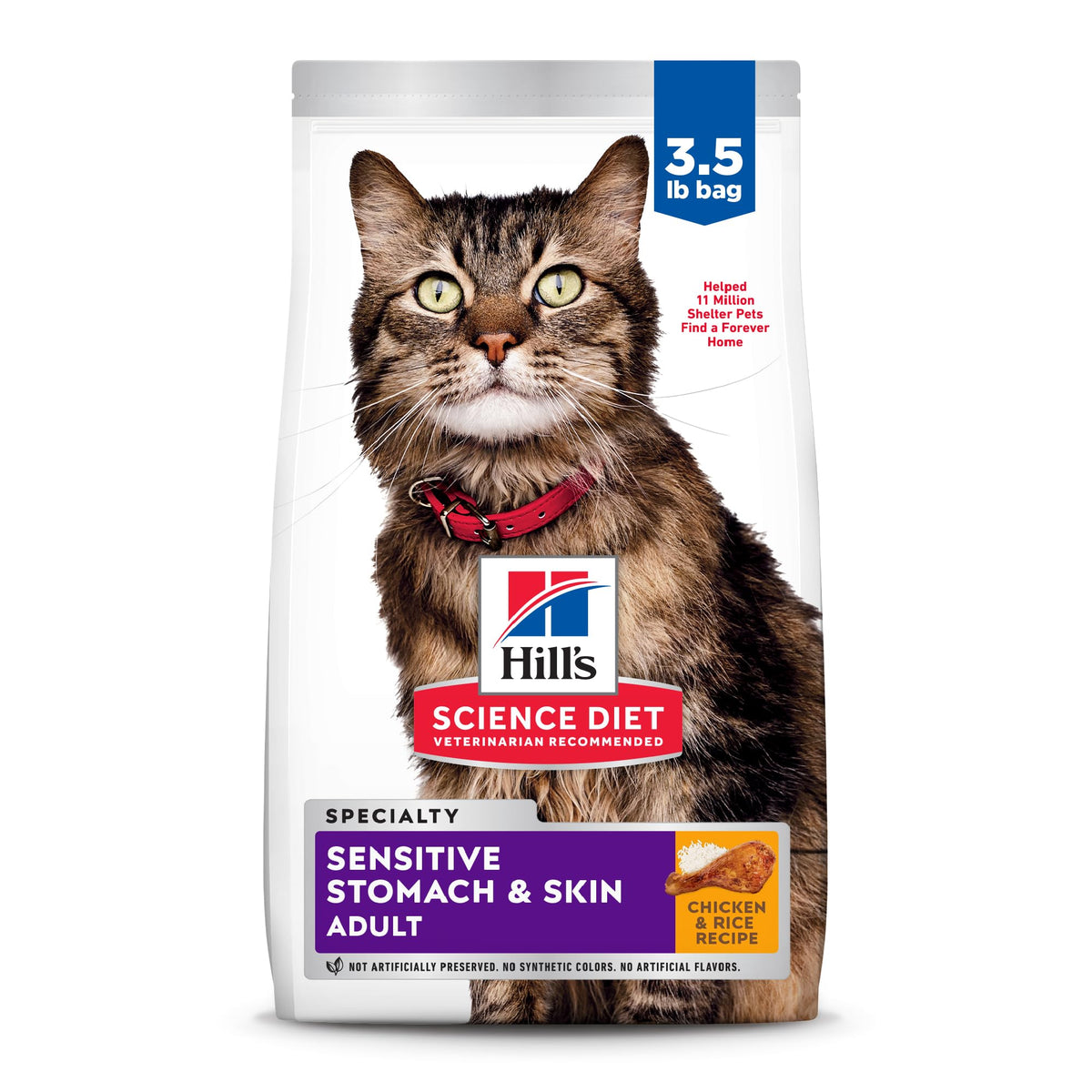 Sensitive Stomach & Skin Dry Cat Food H919